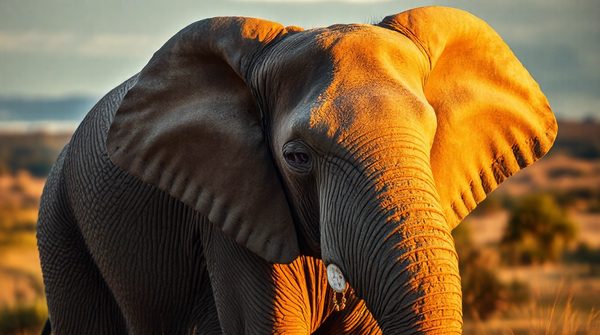 Tableau éléphant d'alessio cacciatore : pièce unique à découvrir